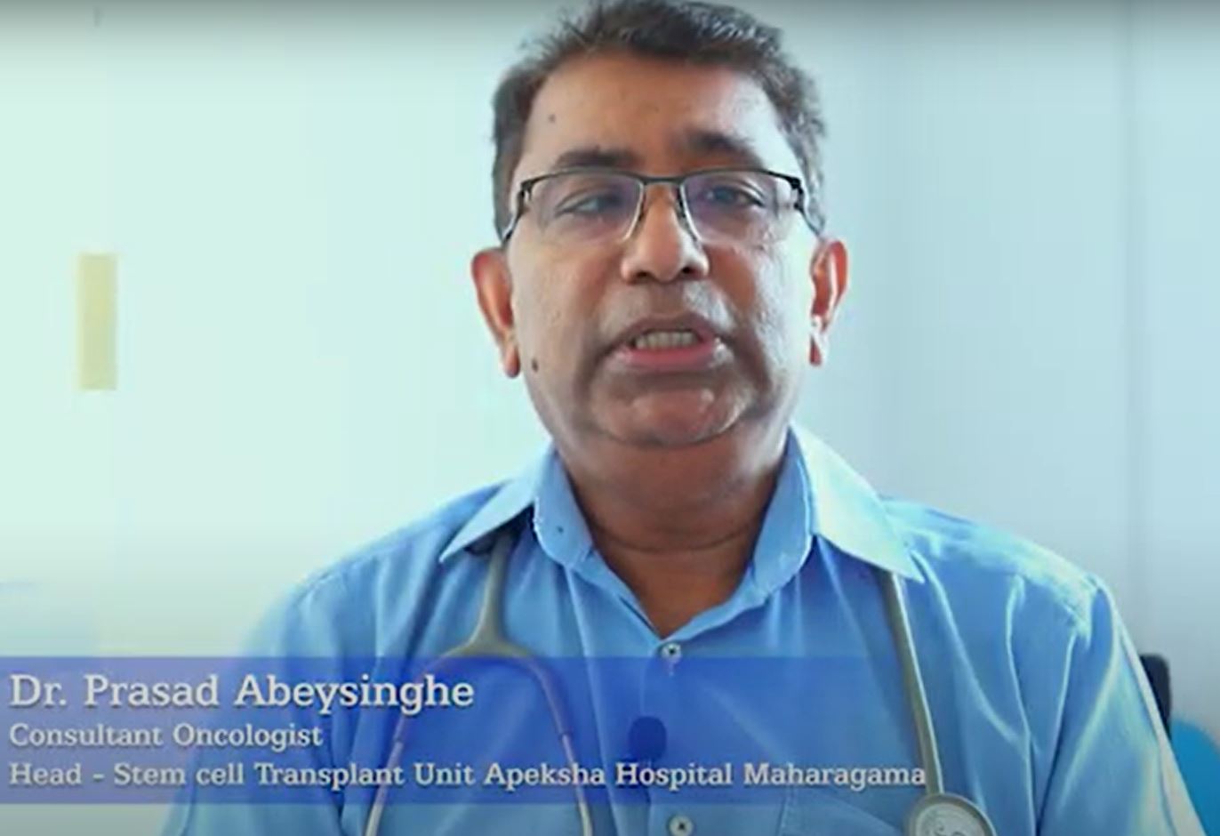 Dr Prasad Abeysinghe - Consultant oncologist